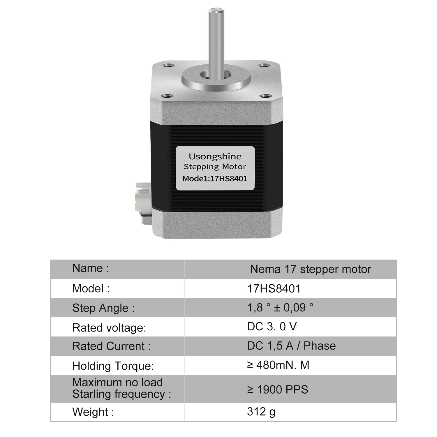 Motor paso a paso Usongshine A - Nema 17 Stepper reseña y precio