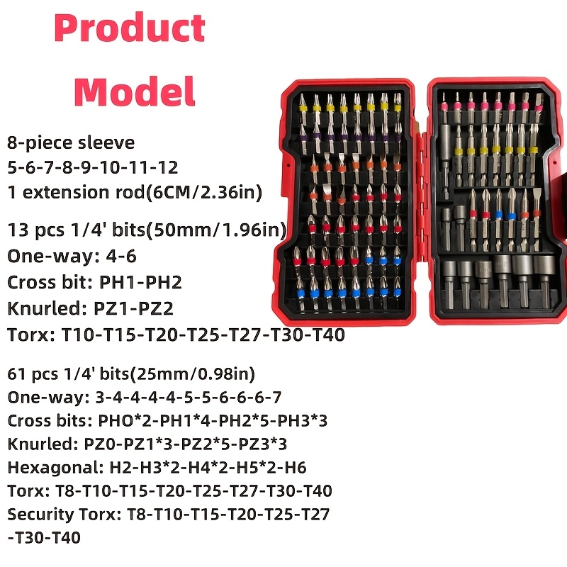 Juego de 83 Puntas para Destor - Drill Bit Set reseña y precio