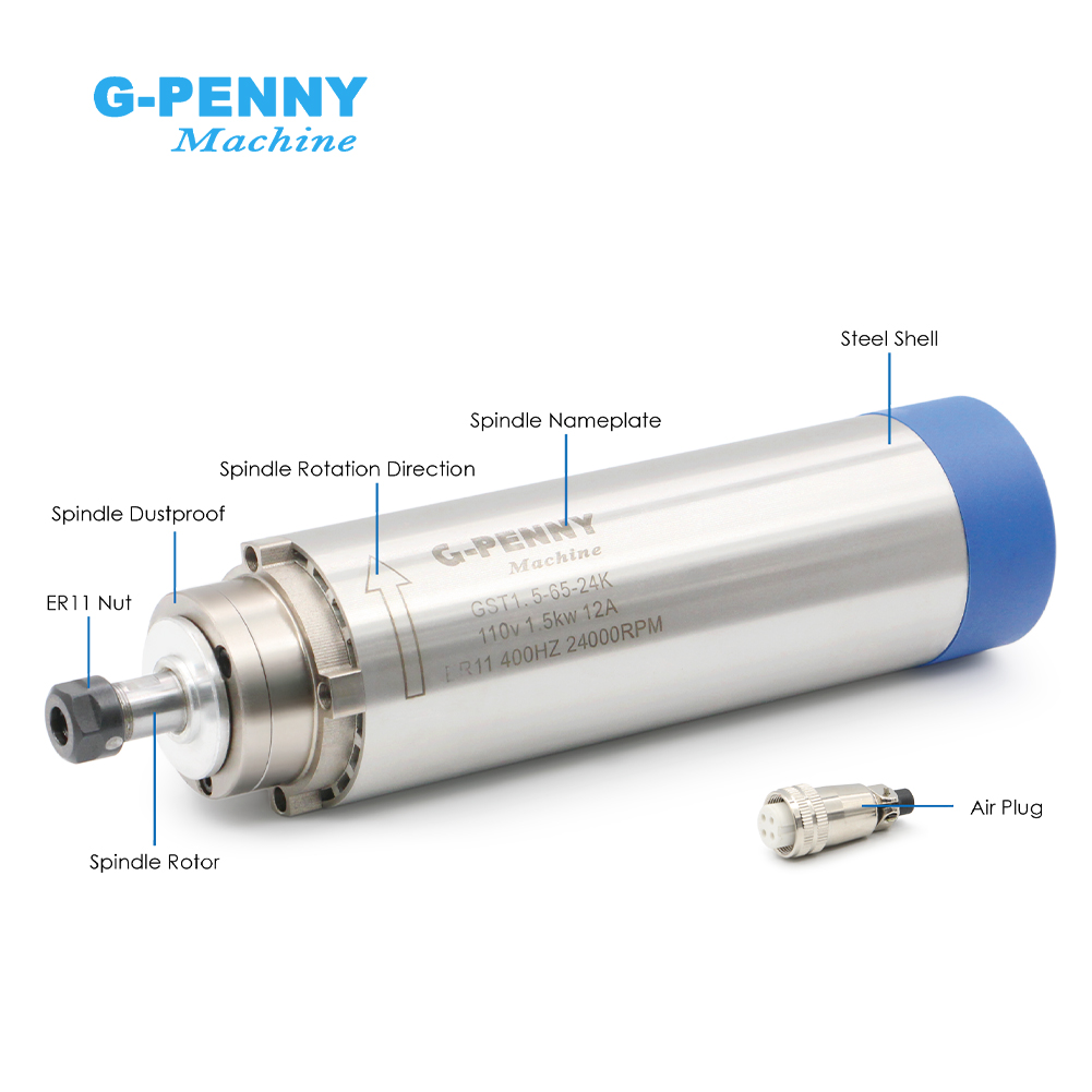 Máquina G-PENNY de 1.5kw ER11  - Water Cooled Spindle reseña y precio