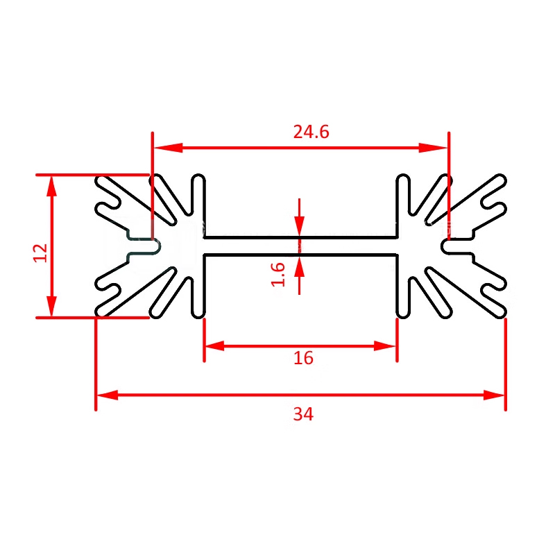 5 unidades de disipadores de c - Aluminium Extrusion reseña y precio
